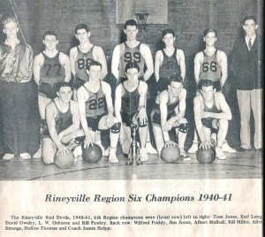 Rineyville Basketball Team '40-'41 001